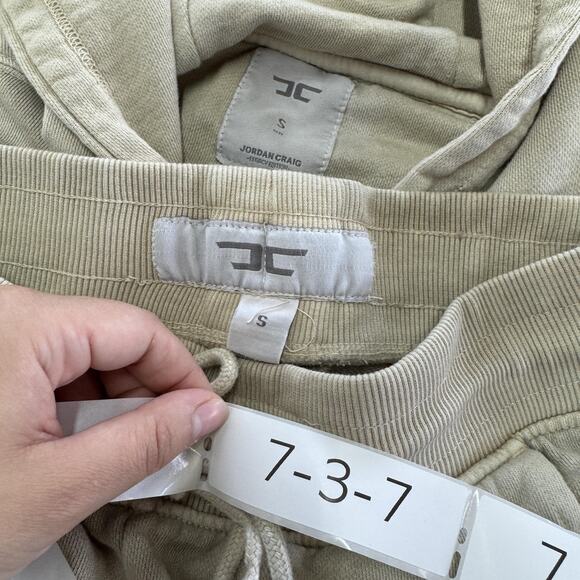 Jordan Craig Hoodie Sweatpants Set Mens Small Beige See You In Paradise Legacy - Picture 5 of 13